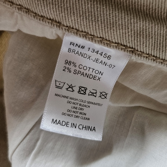 BRAND X beige distressed cross embellished skull print unique streetwear jeans - Picture 5 of 10